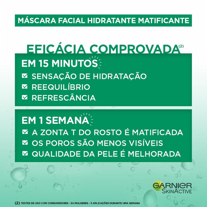 mascara facial cha verde